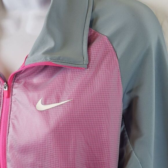 Nike Golf Tour Performance Women's Small Pink & Grey Windbreaker Jacket - Picture 4 of 16